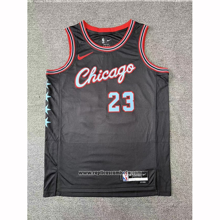 Camiseta Chicago Bulls Michael Jordan NO 23 Ciudad 2025-26 Negro